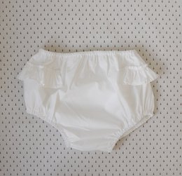 Bloomer in cotone con volant - Bianco classico