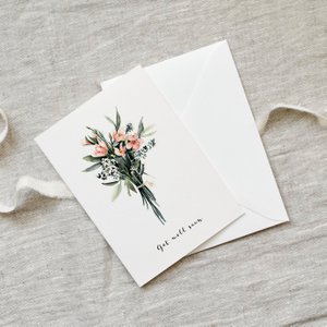Grußkarte · Get well soon