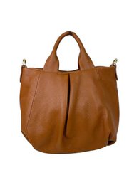 Italian Leather Bag for Women with 2 Handles and Zipper 57883