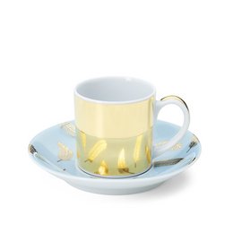 Taza de espresso y plato