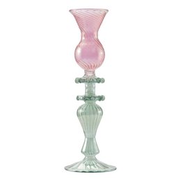 Mary candlestick pink/green - Moonlight Copenhagen
