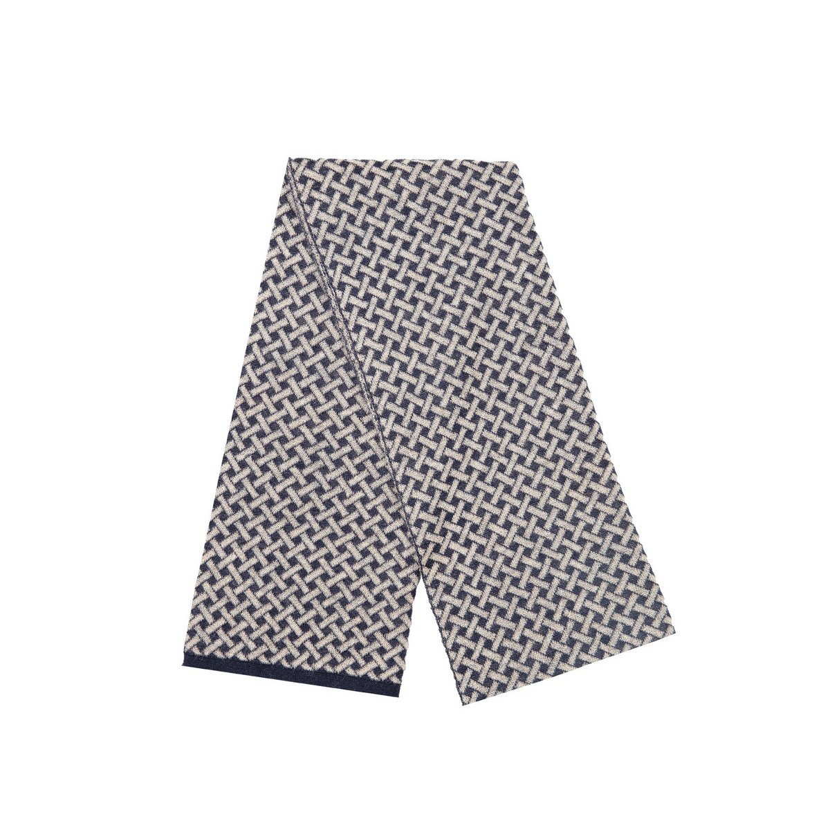 Men Hettite Scalf Navy-Beige