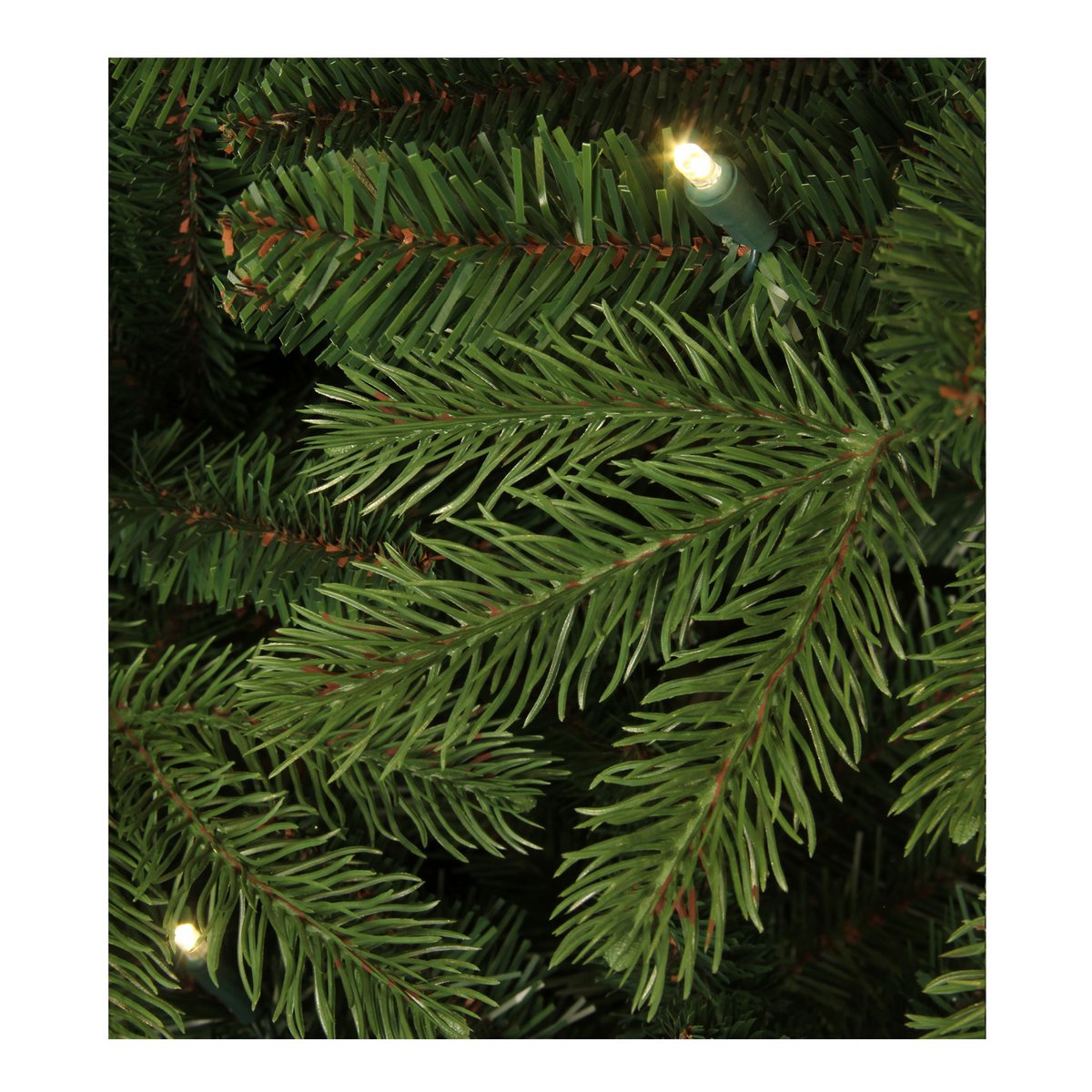 Albero di Natale artificiale Vancouver con illuminazione a LED - H185 x Ø124 cm - Verde