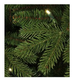 Albero di Natale artificiale Vancouver con illuminazione a LED - H185 x Ø124 cm - Verde