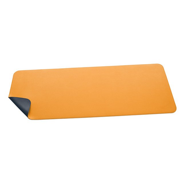 Roll-up måtte Sigel gul-grå, 800x300x2 mm imiteret læder, dobbeltsidet