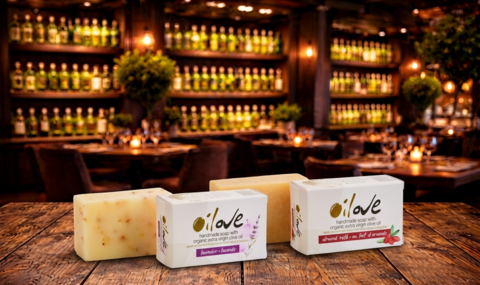 OILOVE® HANDGEMAAKTE ZEEP MET BIOLOGISCHE EXTRA VERGEIGE OLIJFOLIE