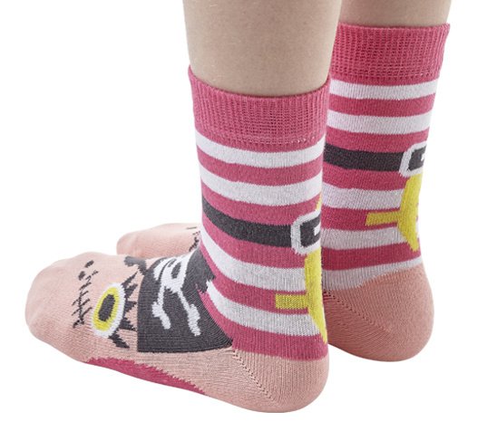 Pirate girl sock puppet children's sock