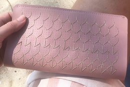 Stitch Travel Wallet - Pink