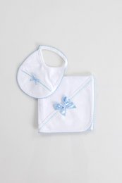 Burp Cloth + Bib Baby Set f/ Embroidered R16/6
