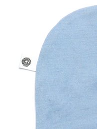 Wollen baby muts - Merinowol - Blue Fog