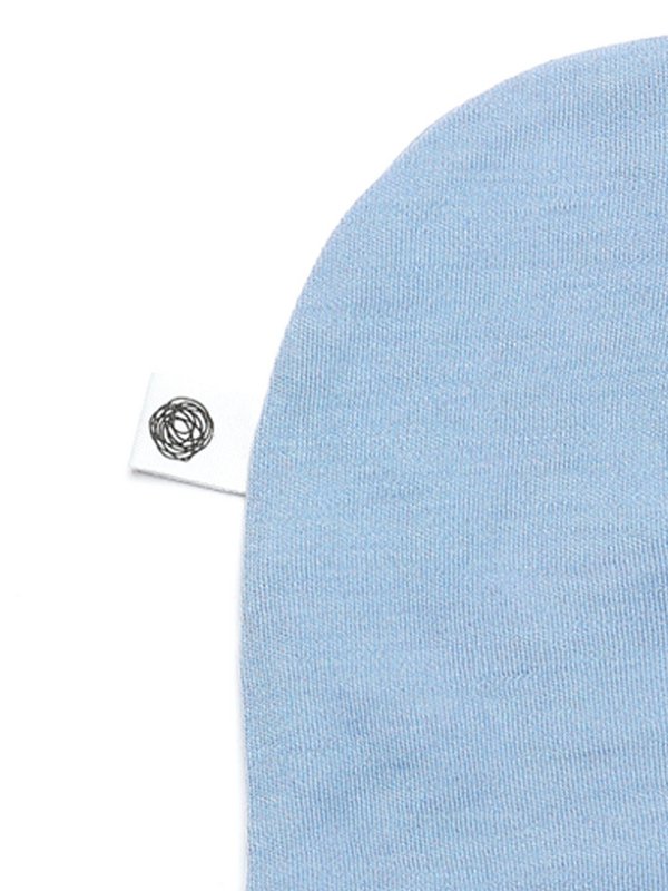 Wollen baby muts - Merinowol - Blue Fog