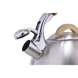 Bollitore a fischio da 3 L - Manico in legno - Per tutti i tipi di fuoco
