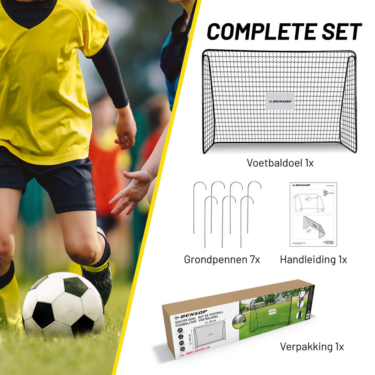 Voetbaldoel  Zwart
