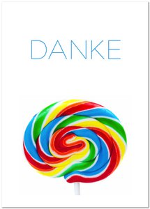 Postkarte "Danke"