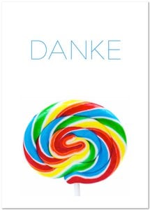 Postkarte "Danke"