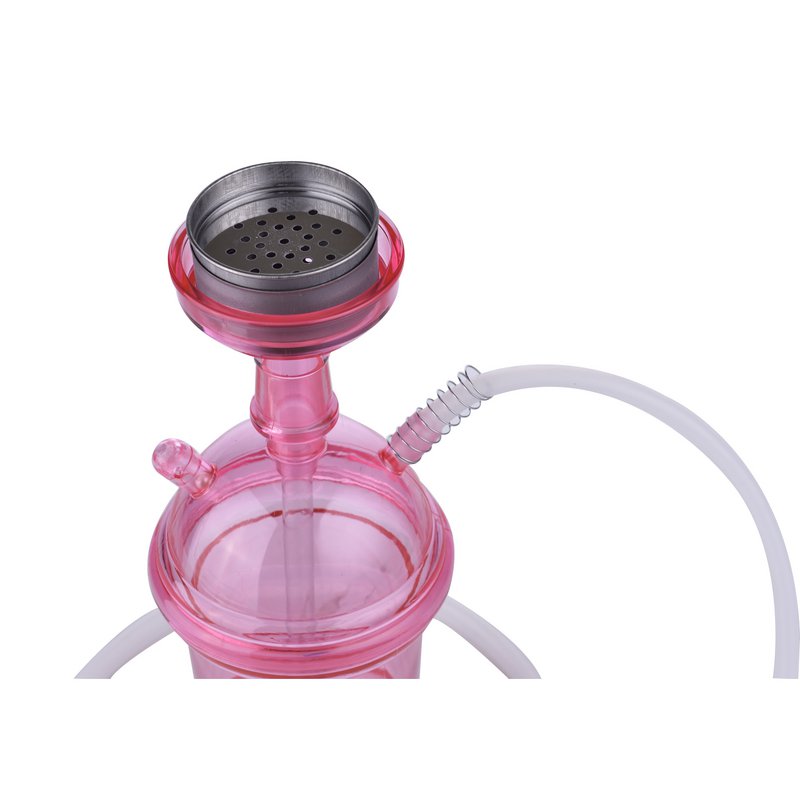 Shisha-Komplettset – ideal für Reisen, Strand, Festivals – Shisha mit Silikonschlauch, Zange, Wasserpfeife, komplettes modernes Acrylglas-Set
