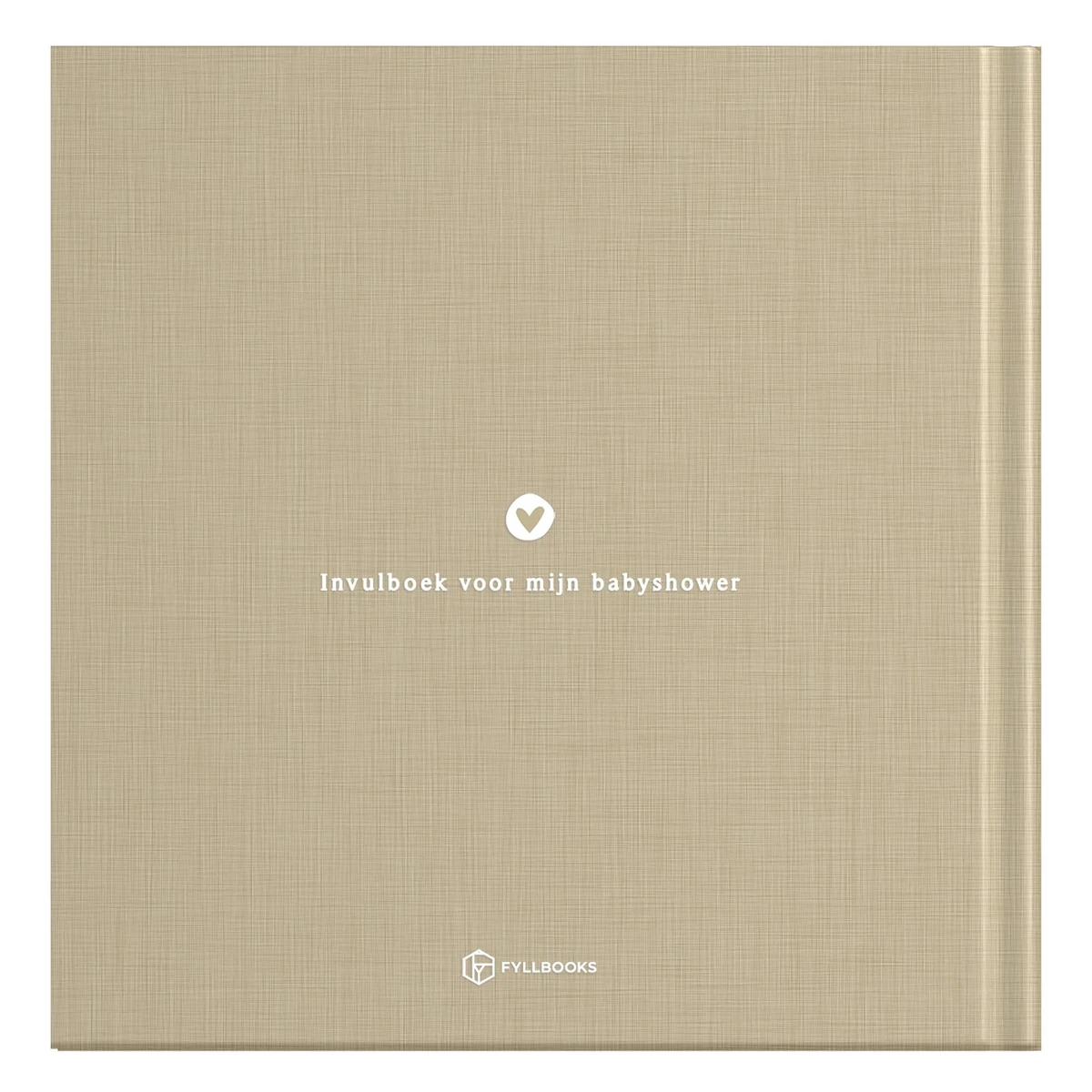 Fyllbooks Mijn babyshower boek - Linnen Taupe