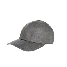 Grå linned baseballkasket | Blød struktur minimalistisk hætte | Neutral Tone CacheMio®