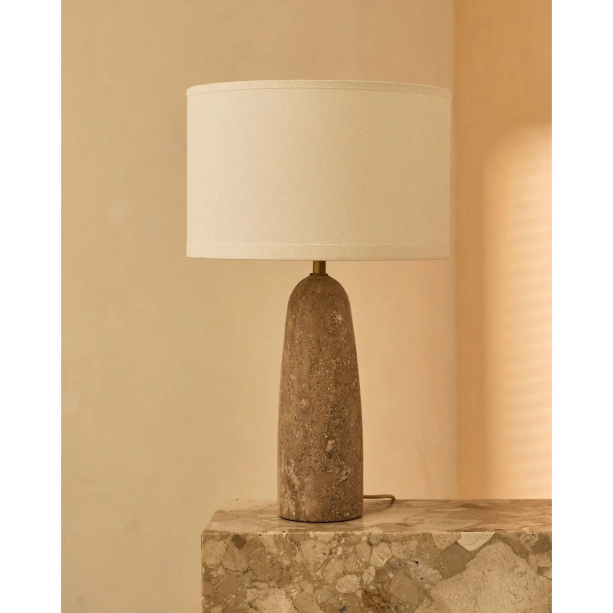 Isla Travertine Lamp