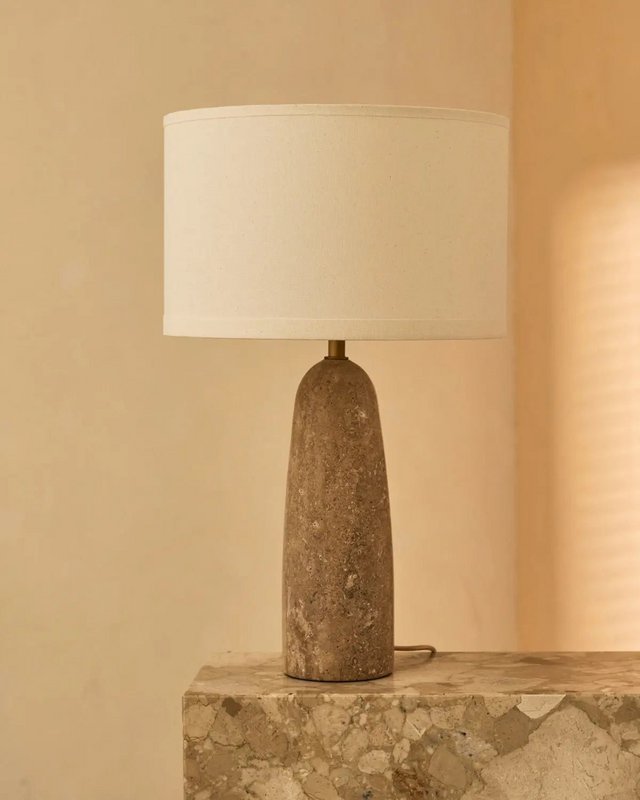 Isla Travertine Lamp