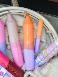Kalenderlichter Beige & Pink