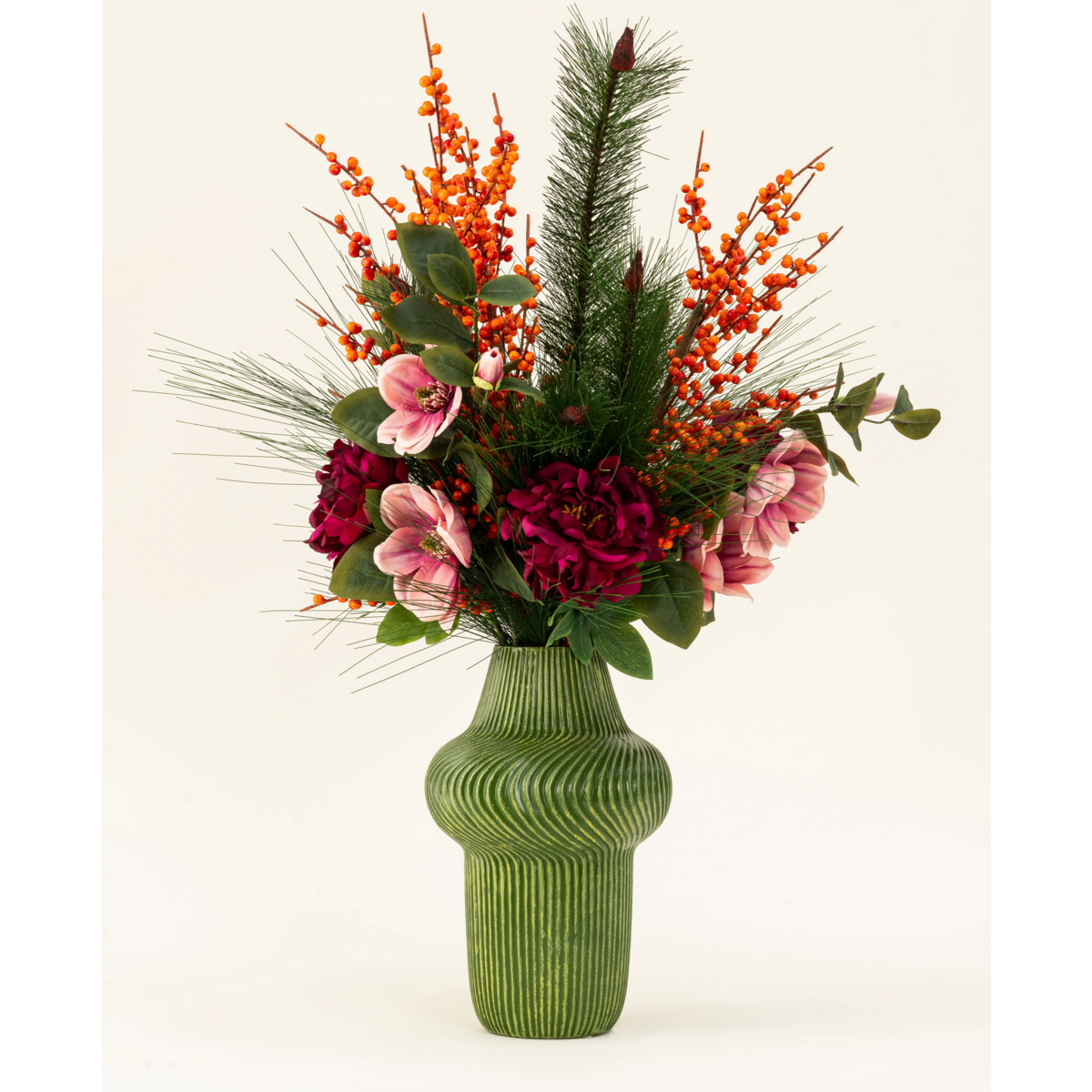 Ramo de flores artificiales de seda Cosy Winter