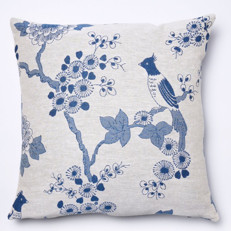 pudebetræk Delft Bird, 46x46 cm