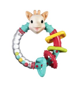Sophie the giraffe Multi-texture rattle in white gift box