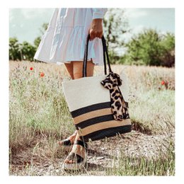 Shopper Strohtasche "Leo"