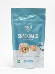 Snack balls made with coconut and cashew, a healthy and nutritious snack option.