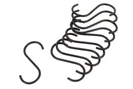 J-Line haak S-Vorm - metaal - zwart - 1 stuk