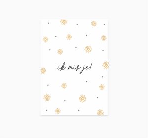 A6 Postkarte || ich vermisse dich