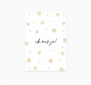 A6 Postkarte || ich vermisse dich