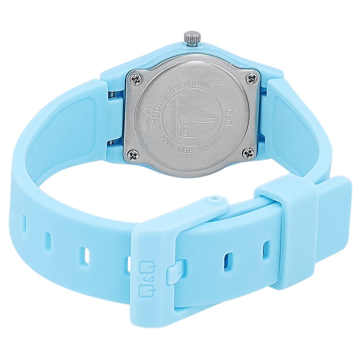 Montre pour enfants Q&Q avec bracelet en silicone, 10 bars