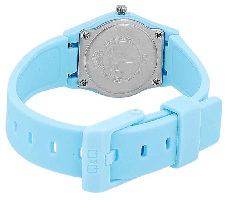 Montre pour enfants Q&Q avec bracelet en silicone, 10 bars