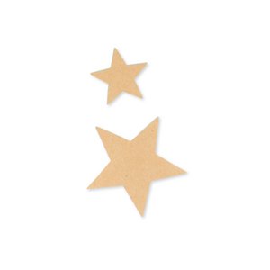 Papieren stickers "Stars" 6hcs x20 stuks