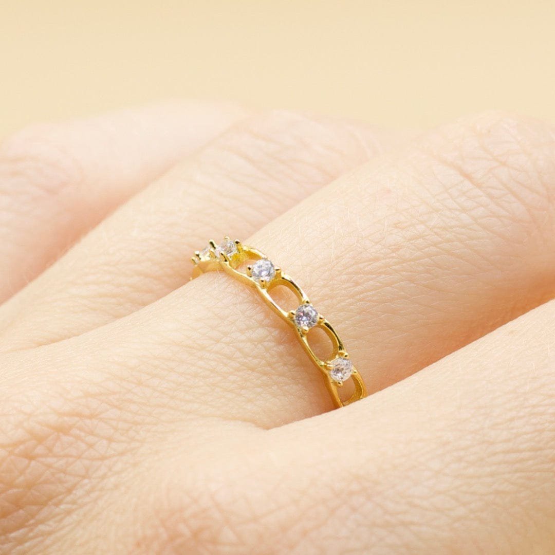 Calvin - Chain Ring With Diamond