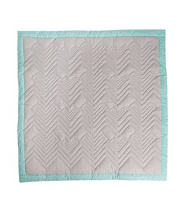 Playmat Quilted Grey/Turquoise