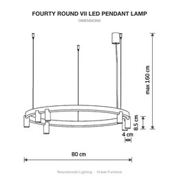 FOURTY ROUND VII LED Suspension beige