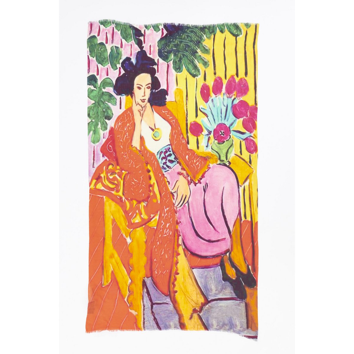 Bufanda Lana/Seda - Otra Cosa - Mujer en Silla - 4748