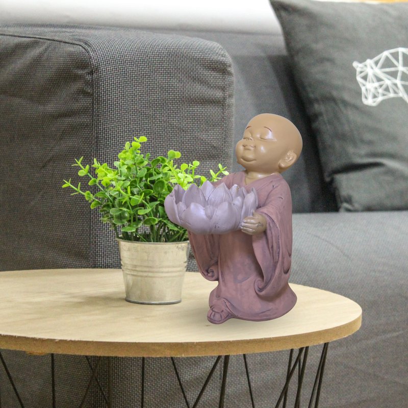 Statuetka Buddy Świecznik CH01 - Świecznik Tealight - Dekoracja Zen i Feng Shui - Szczęśliwy przedmiot - Pomysł na prezent Zen