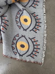Muslin blanket - Vision - coral blue - 2.20 x 2.50 m