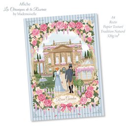 A4 Poster - Rosa Garden - Bridgerton