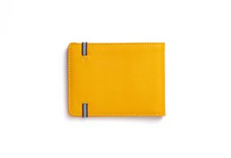 Portefeuille minimaliste jaune