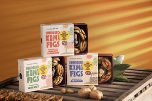 KUMILIO Premium Kími-Feige GESCHENKBOX gefüllt mit Nüssen und dunkler Schokolade getaucht, 180 g
