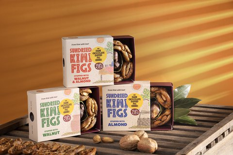 KUMILIO Premium Kími fig GIFT BOX filled with Nuts & dark Chocolate dipped 180g
