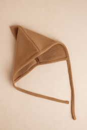 TISU baby pixie bonnet, Caramel