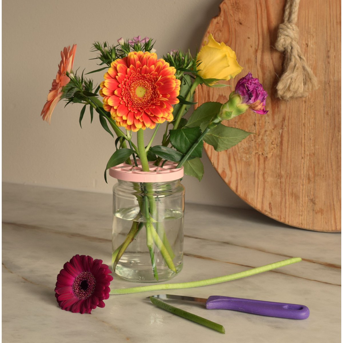 Flowerup! Bloemenrooster, bloemschijf *lichroze*