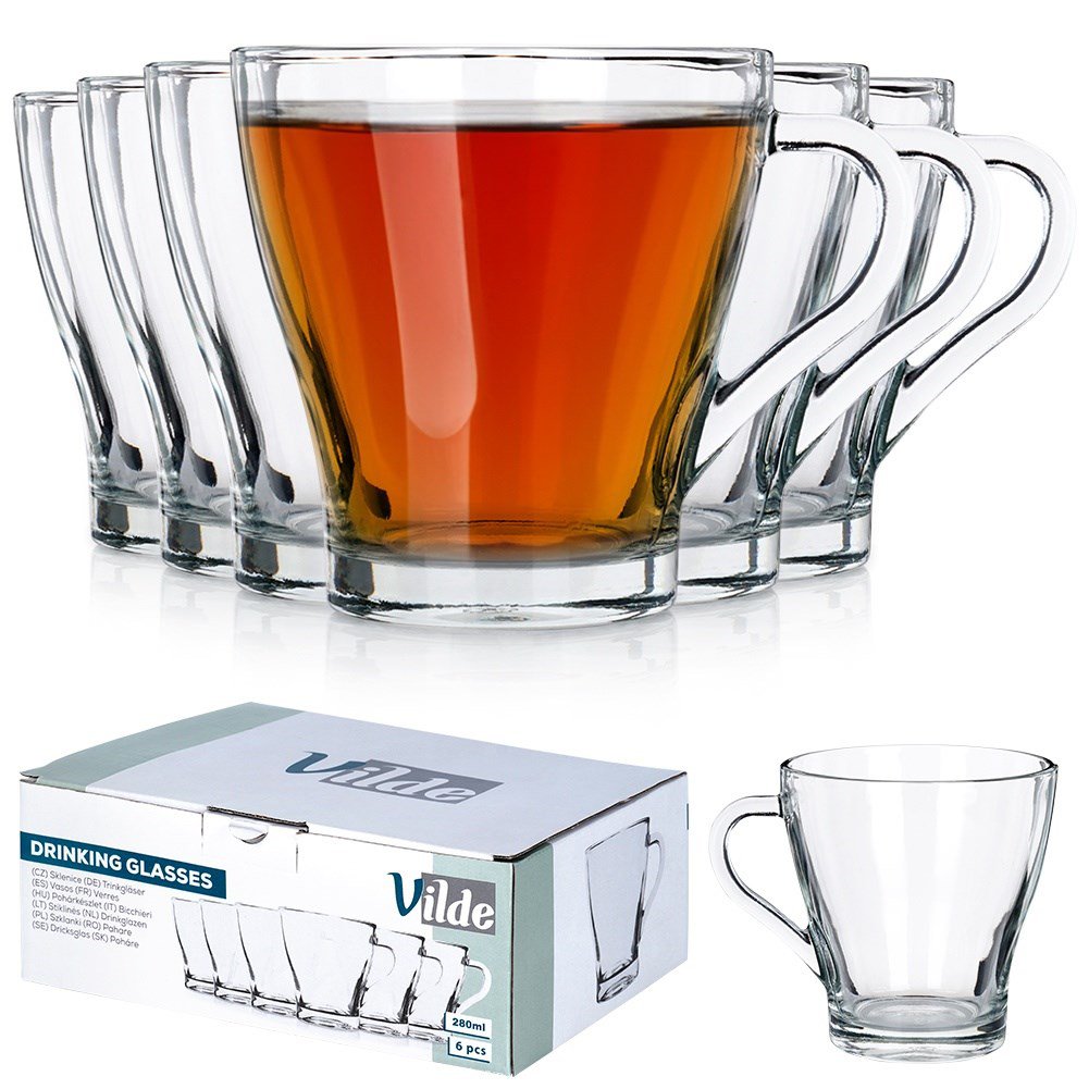 Briller til kaffe og te 250 ml 6 stk