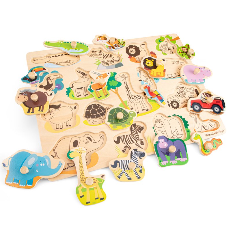 Knopf Puzzle - Safari - groß